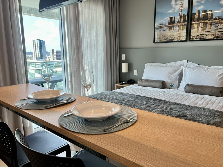 RN Studio 1002 - 2Min da Praia | Mandi Hospitalidade