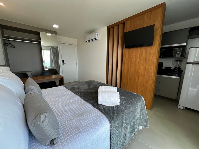 RN Studio 1020 - 2Min da Praia | Mandi Hospitalidade