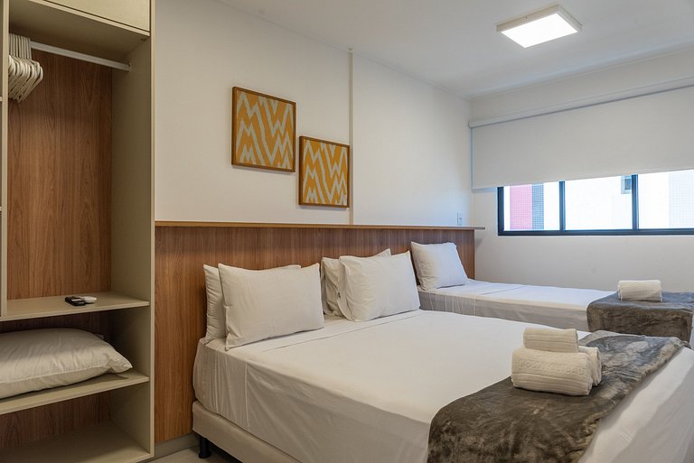 Studio Design 3 - 812 - 300m da Praia | Mandi Hosp