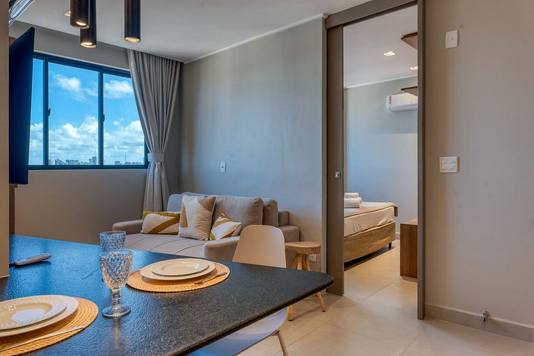 Studio Design 3 - 903 - 300m da Praia | Mandi Hosp