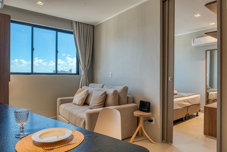 Studio Design 3 - 803 - 300m da Praia | Mandi Hosp