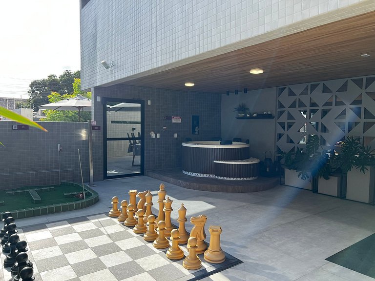 Studio Design 3 - 803 - 300m da Praia | Mandi Hosp